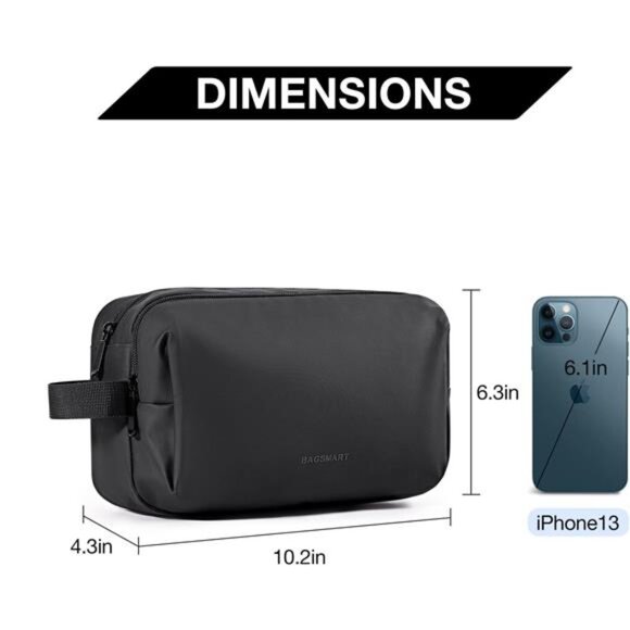 Toiletry Bag for Men,Travel Toiletry Organizer Dopp Kit Water-resistant Shaving - Picture 5 of 7